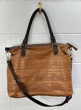 Il Duca Soft Brown Italian Leather Shoulder Zip Handbag picture