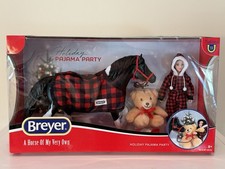 Breyer 2024 Holiday Pajama Party Set Horse and Rider NIB picture