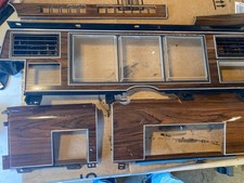 1980 1981 1982 1983 Lincoln Mark VI  WOODGRAIN DASH finish panels trim bezel SET picture