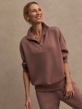 Varley Hawley Half-Zip Sweater Pullover Women's Size S Color - Antler picture