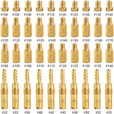 30Pcs Carburetor Main Jets and 10Pcs Slow Jets Pilot Jet Kit Fits for PWK Kei... picture