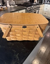 French Country Picnic Basket with Thermos picture