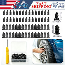 60Pcs Tire Repair Rubber Nails Tyre Puncture Repair Screws Kit with Screwdriver picture