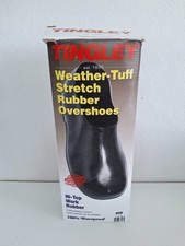 Tingley Weather Tuff Stretch Rubber Overshoes Medium 8-9.5 Hi Top Work Rubber picture