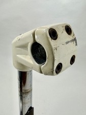 BMX Stem FakeLifter Old School BMX Racing Cr-Mo 21.1 Huffy Off White OG 80s Neck picture
