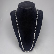 Vtg James Avery Medium Twist Charm Necklace Sterling Silver 925 24