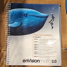Pearson enVisionmath 2.0 Teacher's Edition Vol 2 Topics 8-16 Spiral Bound 2017 picture