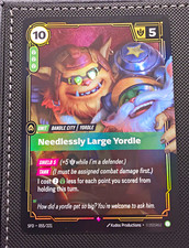 Riot Games Riftbound Needlessly Large Yordle 055/221 SFD Foil English picture