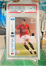 2007-08 Panini UEFA Champions League TCG #236 Cristiano Ronaldo PSA 8 picture