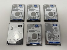 Lot 6 WD Blue 1TB 2.5” SATA Laptop HDD Hard Drives SMART Tested Good 6TB picture