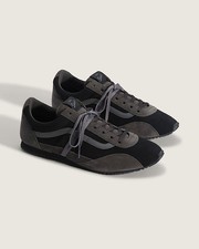 Vans Serio Premium Super Lowpro Trainer Sneakers in Black and Grey Suede 7.5M/9W picture