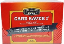 Cardboard Gold Card Saver 1 Holder PSA Graded Sleeves 50 100 200 500 1000 2000 picture