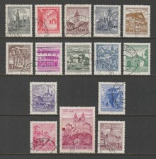 Austria, 1962-70 Scott #s 688-702, Used, Austrian Architecture, Complete Set picture