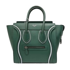 【Authentic】 CELINE LUGGAGE Green Leather Handbags (DDP) picture