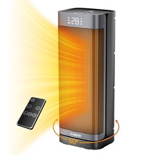 1500W Oscillating 60° Portable Space Heater 12hr-Timer with Remote Control picture