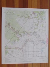 Woodsboro Texas 1956 Original Vintage USGS Topo Map picture
