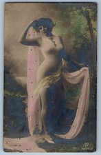 c1910's Victorian Pretty Woman Fashion Portrait Studio RPPC Photo Postcard picture