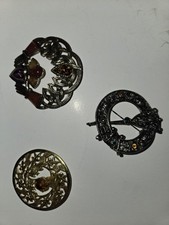 Three Vintage Silver Pendants  picture