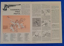 1964 HAMMERLI 22 PISTOL ILLUSTRATED PARTS BREAKDOWN OLYMPIC 2PG GUN ARTICLE/AD picture