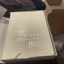 2002 Leather Christian Community Bible w/box picture