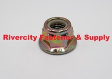 M14-2.0 Nylon Insert Flange  Lock Nuts 14mm x 2.0 Flanged Stop Nut M14x2.0 ZY picture