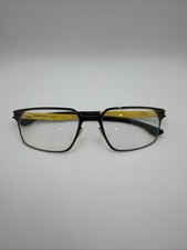 IC BERLIN AMG Eye Glasses Gun Metal Yellow New Authentic *NO BOX* IA5003 54008 picture