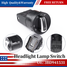 No.3BD941531 Light Switch — For VW Jetta Bora Golf MK4 Passat B5 3BD941531C picture