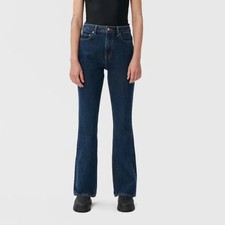 GANNI NWT $265 Betzy Slim Fit Full Length Jeans in Dark Blue Stone Size 28 / 32 picture