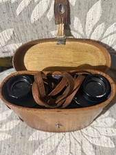 Vintage Skyline 6x30 Binoculars No. 61394 Field 7.5° Treated Optics Leather picture