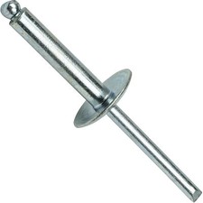 Large Flange Pop Rivets 3/16