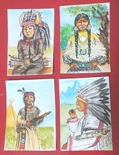 ACEO Original OOAK Native American lot 4 -painting signed ArtisticChaptersbyIris picture