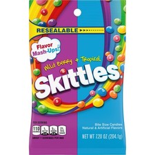 Skittles Flavor Mash-Ups Wild Berry and Tropical, 7.2 Ounce,4 pack picture