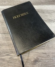 KJV Giant Print Holy Bible Thomas Nelson Thumb Indexed Art Gold Trim Gilt Clean picture