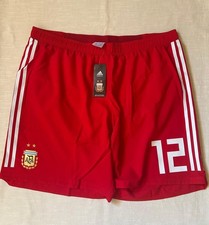 ARGENTINA 2018 AUTHENTIC SHORT GOALKEEPER Red #12 New With Tags Sizel 2XL picture