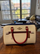 Brand New Coach Rowan Satchel in Colorblock, Signature Leather picture