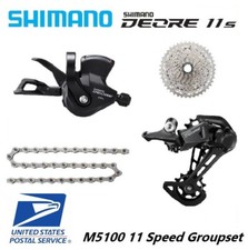 Shimano Deore M5100 Groupset 11 Speed Shifter Rear Derailleur Chain Cassette MTB picture