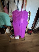 Fendi x SKIMS Logo Print Mid-Thigh Bodysuit Purple Size 3X picture