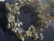 Anthropologie Terrain Iron Tulip Wreath 13” Sold Out Rare picture