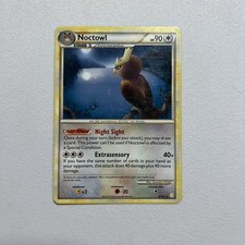 Pokemon Noctowl 8/123 HeartGold SoulSilver Holo Rare HGSS 2010 LP picture