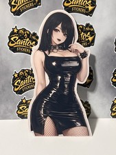 Anime goth girl Sticker , goth girl , 5x2.5  picture