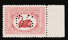 1929 CENTENARY OF WESTERN AUSTRALIA O.S. MINT UNHINGED SUPERB & SCARCE picture