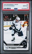 Graded 2025 Topps Bowman U Now Gavin McKenna #2 Rookie RC Card PSA 10 picture