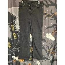 L.L. Bean Women's Classic Fit Black Bootcut Flare Jeans picture