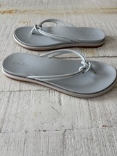 OluKai Aka Sandals NEW EU size 37 US size 7 Iridescent Vapor Knotted Strap Thong picture