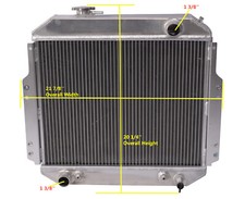 All Aluminum Radiator For 1988-1992 1989 1990 1991 Nissan Forklift picture