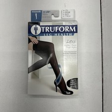 Truform Black Closed Toe Sheer Thigh High Stockings (1774BL-M) Women’s Size M picture
