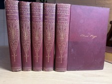 Victor Hugo LES MISERABLES 1900 Complete 5 Vol Set Illustrated Cabinet Edition picture