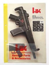 HK 53 SUBMACHINE GUN VINTAGE/ ORIGINAL MILITARY/LE BROCHURE/UBER RARE picture