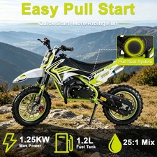 2026 50cc Kids Dirt Bike, 2-Stroke Gas Powered Mini Motorcycle Off-Road Pit Bike picture