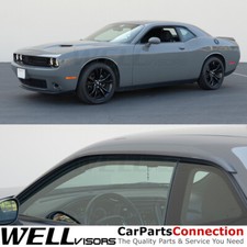 WELLvisors For 2008-2022 Dodge Challenger Window Visors Premium Rain Guards picture